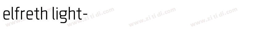 elfreth light字体转换 elfreth light字体转换